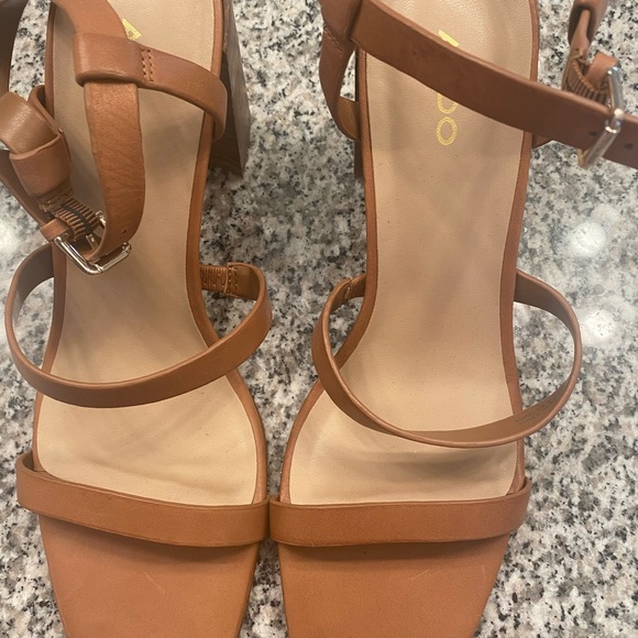 Aldo square toe nude sandals - Picture 2 of 5